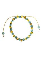 Baltic Amber Adult Adjustable Bracelet by UMAI - Pain Relief for Arthritis, Migraine, Anxiety, Carpal Tunnel (Aquamarine)