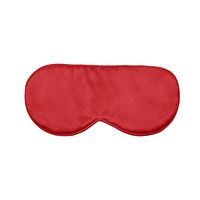 THXSILK Natural Silk Sleep Mask, Blindfold, Super Soft Smooth Adjustable 19 Momme Eye Mask for Men and Women, Travel, Sleeping, Shift Work, Naps - Red
