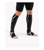 Aider Power-Band Calf Taping Support Brace 2 Pack, Ultra-Thin, Silicone Compression Taping (Large (L) 42-46 cm - Both Sides)