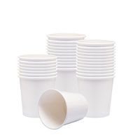 Benail Paper Ice Cream Cups, Paper Hot/Cold Soup Cups - 100 Count (White) (16 oz)