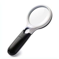 ZH Handheld Reading with 3 LED Light magnifiers