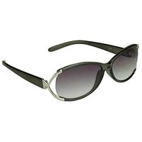 proSPORT Reading Sun Glasses 2.50 Black Silver Frame Smoke Lens Rhinestones for Women
