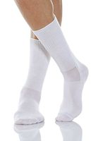 Relaxsan 560 (1 Pair - White, Sz.4) Diabetic socks with Crabyon fibre, 100% Made in Italy