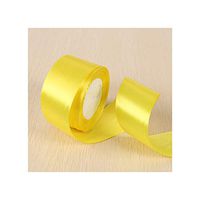 White Pink Black Blue Red Green Purple Yellow Satin Ribbons Christmas Halloween Wedding Birthday Party Gift Box Wrapping Ribbons,Yellow,20Mm