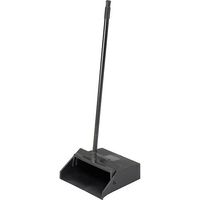 Carlisle 36141003-1 Pivoting Upright Lobby Dustpan with Metal Handle, 30" Length, Black