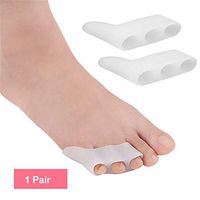 Anself 1 Pair Five Holes Hallux Valgus Straightener Toe Separators Corrector Toe Braces Foot Care Tool
