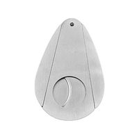 HuntGold Mini Folding Waterdrop Stainless Steel Silver Cigar Cutter Double Blades Guillotine Cigar Tool