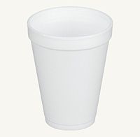 Dart 12J12, 12 Oz. White Foam Cup with White Lift'n'Lock Plastic Cup Lid, Customizable Disposable Hot and Cold Drink Beverage Tea Coffee Cups (50)