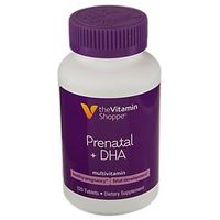 The Vitamin Shoppe Prenatal + DHA Multivitamin, Supports A Healthy Pregnancy Fetal Development (120 Tablets)