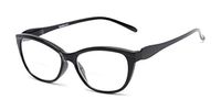 Readers.com Reading Glasses: The Ambrosia Bifocal Reader, Plastic Cat Eye Style for Women - Black, 1.75