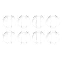 Healifty Non-Slip Glasses Round Eyeglass Hook 100 Pair(White)