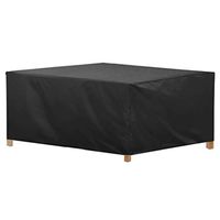 Zxmsmn Garden Furniture Set, 210D Oxford Cloth Waterproof UV Protection Terrace Cover Black a Variety of Sizes for You to Choose (Size : 127x127x74CM)