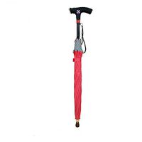 Wanson Multifunctional Cane Outdoor Umbrella Cane Elderly LED Lighting Umbrella Rod Red Umbrella Aluminum Cane 88Cm