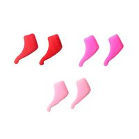 3 Pairs Anti-Slip Eyeglass Retainer Holder Sleeve Ear Hook Lock Small Red Pink