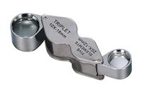 10X/20X Pocket Mini Magnifier Binocular Gesture Magnifier, Silver 21 * 53 * 18mm