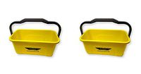 Ettore 3 Gallon Compact Super Bucket with Ergonomic Handle - 2 Pack