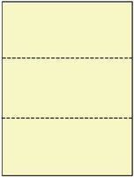 Cream Notecards 8 1/2" X 3 2/3" 750 Count