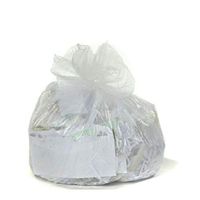 Clear 8 gallon Trash Bags, High Density, 24x24, 8 gallon 1000/Case 8 Microns
