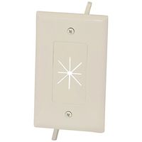 45-0014-LA 1-Gang Cable Plate with Flexible Opening (Light Almond) Consumer Electronics