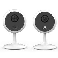 EZVIZ 2 Pack C1C 720p Indoor Wi-Fi Camera with Built-in Mic