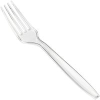 Fineline Settings 50-Piece Extra Heavy Cutlery Forks, Clear