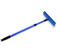 SU&YU Lengthened Window Squeegee Cleaner Brush Shower Car Wiper Sponge Blue
