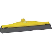 Vikan 77166 Rubber Polypropylene Frame Ceiling Single Blade Squeegee, 16", Yellow