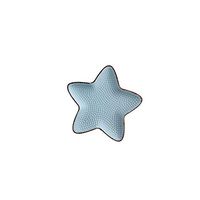 AXZHYX Bowl Ceramic Tableware Ocean Cartoon Starfish Dessert Dried Fruit Snack Dish Fruit Salad Plate 15.5x1.5cm Hotel Tableware Home Noodles Boiled Fish Soup Bowl (Color : Blue)