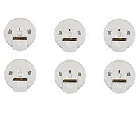 Kidde KN-COSM-BA Battery-Operated Combination Carbon Monoxide and Smoke Alarm with Talking Alarm (6 Pack)