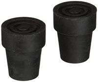 Medline Cane Replacement Tips, Black