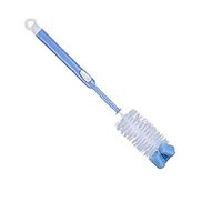 Kxtffeect 2Pcs Scalable Extra Long Handle Cups/Nipple/Baby Bottle/Dish/Pot Tube Nylon Sponge Combined Brushes/Cleaners, Random Color