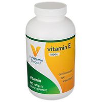 Vitamin E 1,000IU Natural Source, Supports Healthy Cardiovascular System, Immune Health Eye Health Once Daily (240 Softgels) by The Vitamin Shoppe
