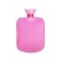 Binglinghua 2000ml Water Filling Hot Water Bags Transparent PVC Explosion-Proof Pouch (Wine red)