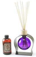 Courtney's Candles Violet 8.5 Ounce Ball Reed Diffuser Sandalwood Bergamot