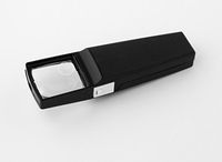 Lighted Pocket Magnifier Made in USA LED Pocket Magnifier 4X, 8X Bifocal Magnifier for Collectors, Inspection, Reading, Quality Control, Pocket Sized