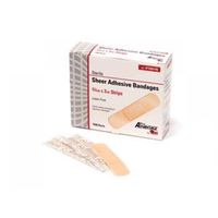 PRO ADVANTAGE SHEER ADHESIVE BANDAGE - Adhesive Bandage, Strips, ¾" x 3", 100/bx, 12 bx/cs