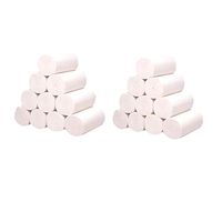 10 Rolls Paper Towels, Soft Plenty 4-Ply Paper Hand Towels Toilet Paper Toilet Roll Eco Friendly Recycled Toilet Tissue, White, Tubeless (White. 20Rolls)