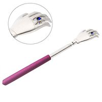 Back Scratcher for Men, telescoping Back scratchers, LWTER Extendable high-Quality Stainless Steel Itch Scratching Tool Durable and Skin-Friendly …