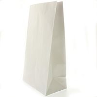 Bagcraft Papercon 5318, 5x3x18-Inch White Paper Bag, Disposable Take Out Unprinted Bread Bags, 1000-Piece Bundle