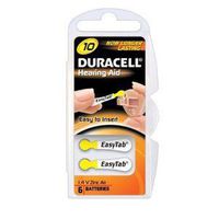 Duracell ZA10B6 Size 10 Hearing Aid Batteries 6 Pack