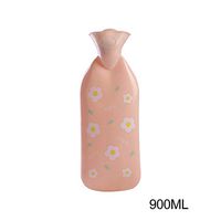 Anpay Silicone Hot Water Bottle Refillable Water Cute Warm Product for Students Large Small