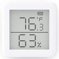 SwitchBot Thermometer Hygrometer Alexa iPhone - Android Wireless Temperature Humidity Sensor with Alerts, Add SwitchBot Hub Compatible with Alexa, Google Home, HomePod, IFTTT
