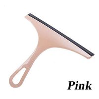 Window Cleaner,Home Table Tile Washing Glass Wiper Screen Squeegee Scraper Brushes (Pink)