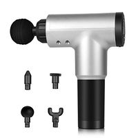 Massage Gun, Cordless Rechargeable Deep Tissue Massager Portable Massage Device Massage Body with 4 Massage Head