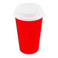 500-CT Disposable White Lid for Coffee and Tea Cups - Fits 8-OZ, 12-OZ and 16-OZ Cups: Perfect for Coffee Shops, Juice Shops, and Restaurant Takeout - Recyclable Polystyrene Cup Lid - Restaurantware