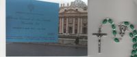 Madonna Green Rosary Blessed by Pope Benedict XVI on April 6, 2011 "Just Blessed"