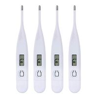 TOYANDONA 4 Pcs Baby Thermometers, Digital Thermometer for Fever Oral, Rectal and Underarm, Kid and Adult Thermometer (White)