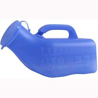 LXT PANDA Urinals for Men, Thick Firm Male Urinal Urine Bottle with Lid 1000mL, Male Urinal Portable Mens Women Potty Pee Bottle Collector Travel Toliet.(2 Pcs)