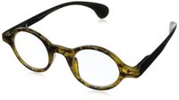 Peepers by PeeperSpecs Dynasty Round Reading Glasses, Tortoise/Black, 2 x 2