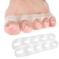 [1 Pair] Toe Separator Straightener,Nail Polishing Protector Relaxing Toes,Bunion Relief,Hammer Toe,Yoga Foot Alignment Bunion Correction Overlapping Toes (4-7 Women / 5-5.5 Men M US)